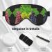 SSIMOO Grape Print Ultra-Soft Light-Blocking Eye Mask - Optimal Comfort for Restful Sleep | International Shipping_AVAILABLE - Buy Online on GoSupps.com