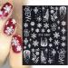 Nail Art Decorations Charms Flower Year Design Winter Nail Sticker 5D Embossed Snowflakes Christmas(5D-02) - Buy Online on GoSupps.com