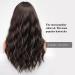 HAIRCUBE Dark Brown Wig with Bangs | Curly Synthetic Hair for Women | Natural Look Wig - Shop Internationally - Buy Online on GoSupps.com
