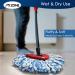 MXZONE Spin Mop Replacement Head - 2 Pack Microfiber Mop Refills for EasyWring Clean Mop Bucket - Buy Online on GoSupps.com