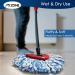 MXZONE 4 Pack Spin Mop Head Replacement for EasyWring RinseClean Mop - Microfiber Blue 4pcs - Buy Online on GoSupps.com