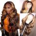Bele Highlight 4/27 Color Body Wave 13x6 T-Part Lace Front Wig- 22 inch Brazilian Human Hair-Glueless & Pre-Plucked - Buy Online on GoSupps.com