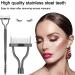 Double Head Eyelash Separator & Comb with Metal Teeth - Black | Mascara Applicator & Grooming Tool - Buy Online on GoSupps.com
