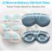 22 Momme Mulberry Silk Sleep Mask - 3D Contoured Eye Mask for Sleep & Travel | Adjustable Soft Blindfold for Men & Women (Gray - Buy Online on GoSupps.com