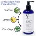Videri Lemon Sage & Tea Tree Body Wash - Antioxidant-Rich Formula with Essential Oils, Aloe Vera & Jojoba - Gentle, Fresh Citrus Scent - Cruelty, Sulfate & Paraben Free - Vegan - 12 fl oz - Buy Online on GoSupps.com