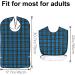 AIEX Adult Bibs - Waterproof Floral Print & Blue Plaid | Washable & Reusable - Perfect for Easy Clean-Up! - Buy Online on GoSupps.com