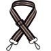 Wide Shoulder Strap Adjustable Replacement Belt for Crossbody Handbag - Black Stripes-Gun Metal Buckle - Buy Online on GoSupps.com