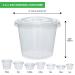 100 Sets 5.5 oz Plastic Containers with Lids - Jello Shot Cups, Portion Cups, Condiment Containers, Souffle Cups - Disposable & Leak-Proof - Buy Online on GoSupps.com
