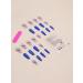24pcs Butterfly Coffin Fake Nail Blue Butterfly Press on Nails Trendy Butterfly Coffin Nails Luxurious Nails Acrylic Nails Fake Nails For Women Girls - Buy Online on GoSupps.com