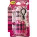 Lip Smacker Crayola Crayon Stackable Flavored Clear Balm Pink  Pinks  0.03 Ounce Raspberry  Grapefruit  Cake pop 3 Count (Pack of 1)