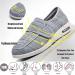 Diabetic/Edema/Lymphedema Men's Shoes | Wide Width Adjustable Closure | Light Gray | Orthopedic Air Cushion Slip-Ons - Buy Online on GoSupps.com