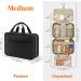 Lifewit Large Hanging Travel Toiletry Bag Organizer for Women - Transparent Cosmetic Bag with Hook, Black Medium - Buy Online on GoSupps.com