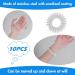 Set of 12 Silver Acupressure Rings - Anti-Stress Massage Rings for Fingers & Wrist - Enhance Blood Circulation & Reduce Stress - Buy Online on GoSupps.com