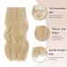 Feshfen Clip-In Hair Extensions for Women - 4PCs 50cm Dark Golden Wavy Synthetic Hair 180g - Buy Online on GoSupps.com