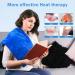 Riogoo Electric Heating Pillow for Back Pain Relief - 30x60cm Soft Cushion 5 Heat Levels & 4 Timers (Neck & Shoulders) - Blue - International Shipping Available - Buy Online on GoSupps.com