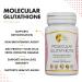Coco March Molecular Glutathione - Potent Vegan Skin Antioxidant 500mg 60 Veg Caps - Gluten Free Soy Free Dairy Free GMO Free - Buy Online on GoSupps.com