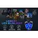 Lebexy LED Bline Light Set - 2 Safety Lights for Kids' School Bags Strollers Cycling & Camping | 3 Light Modes | Ideal Warning Lamp - Blue - Buy Online on GoSupps.com