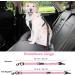 Eyin Dog Seat Belt - 3 in 1 Reflective Elastic Nylon - Universal Fit for All Dog Breeds - 90cm Pink | Safe & Comfortable Car Travel - Buy Online on GoSupps.com