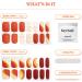 Heyhae Bandes d'ongles en gel semi-durci - Pas besoin de lampe LED - Fleurs rouges d' t - Facile appliquer et enlever - Qualit salon - 28 bandes - 1 tampon de pr paration et lime ongles - Buy Online on GoSupps.com