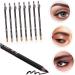 Healeved 8pcs Pencil Sharpener Eyebrow Pencil Eyeliner Brown Pencil with Sharpener Makeup Accessories Wooden 1 count (Pack of 1) Black - Buy Online on GoSupps.com