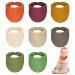 Miyacare 10 pieces of bibs baby 4 layer super absorbent neckerchief baby Musselin triangular scarf baby with 4 adjustable push buttons spitting cloth baby for toddlers boy and girls unisex #1 1