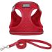 Suredoo Reflective Dog Harness with Leash - Anti-Train Dishes for Small Dogs Puppies & Cats (Red M) - International Shipping Available - Buy Online on GoSupps.com