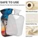 NAANLE 2L Hot Water Bottle with Cover - Sunset Palm Design for Menstrual Cramps Pain Relief & Heat Therapy | Large Transparent Bottle - Buy Online on GoSupps.com