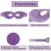 2 Pack Reusable Eye Mask Cooling Gel | Sleep Mask for Migraines Dark Circles & Swollen Eyes - Purple - Buy Online on GoSupps.com