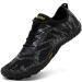 Saguaro unisex barefoot shoes quickly drying barefoot shoes bathing shoes trailla shoes for outdoor sport minimalist 42 EU black black