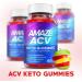 2 Pack Amaze ACV Keto Gummies - Apple Cider Vinegar Formula for Weight Loss - Vegan with Vitamin B12 & Beet - 120 Gummies - Buy Online on GoSupps.com