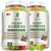 Hemp Gummies for Sleep Pain Calm Relaxation, Hemp Oil Infused Gummy Edibles 2 Packs