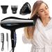 High-Power 2200W Ion Hair Dryer | Cold Hot Air Mode | Cold Hot Air Mode Powerful Hair Dryer with Diffuser for Women Uwariloy - Buy Online on GoSupps.com