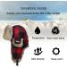 Real Rabbit Fur Winter Trapper Hat | Unisex Russian Ushanka Bomber with Ear Flaps - Red/Black - Large/X-Large - Buy Online on GoSupps.com