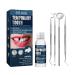 Provisional denture dental adhesive set denture prosthesis Temporary tooth repair kit temporary tooth repair set Formable artificial teeth DIY Temporary dental repairs with tools
