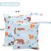 2-Pack Wet Bags for Toddler Diapers | Waterproof Organizer for Daycare Travel Gym Beach & Pool - Cute Bear Design - Buy Online on GoSupps.com
