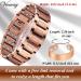 Copper Magnetic Bracelet for Men - Ultra Strength Double Row Brazaletes with Adjustment Tool & Gift Box - 3 Row Copper - Buy Online on GoSupps.com