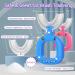 Kids U-Shaped Toothbrush Age 2-6 | Food Grade Silicone Brush | 360 Oral Cleaning | Blue/Pink | Dental Health - Buy Online on GoSupps.com