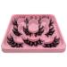 Lashes Fluffy Dramatic Mink False Eyelashes 20mm Cat Eye Russian Strip Lashes D Curl Wispy Fake Lash that Look Like Extensions 5 Pairs Pack by Kmilro B Styles: 5 Pairs Fluffy D Curl Lashes (TM92) - Buy Online on GoSupps.com