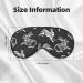 Buy Bunny Rabbit Print Unisex Sleeping Eye Mask - Soft Adjustable Black | International Shipping - Buy Online on GoSupps.com