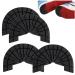 GOETOR Heel Plates for Sneakers 2 Pairs Black Strong Self-Adhesive Sole Repair Plates Heel Pad Sole Plates Replacement Size 8-9
