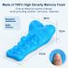 Neck and Shoulder Relaxer with Upper Back Massage Point | Cervical Traction Device for TMJ Pain Relief | Chiropractic Pillow for Cervical Spine Alignment - Blue - Buy Online on GoSupps.com
