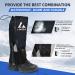 Lixada Waterproof Gaiters for Men & Women - Outdoor Protection from Snow Rain & Insects for Hiking Hunting & Cycling - Durable Rain Gaiters Black - Buy Online on GoSupps.com