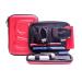 Glucology Diabetic Travel Case| Protective Hard Shell Organizer | Designed for Carrying Insulin Pens Test Strips Blood Glucose Meter Lancets | (Red Classic)