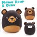 LotFancy Bear Plush Pillow Set of 3 - Mama Bear and Cubs Family | Cute 30cm & 17cm Squishy Stuffed Animals Hugging Toy - Buy Online on GoSupps.com