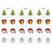 24 Fabulous Pre-Cut Edible Wafer Cake Toppers: Christmas Emojis - Buy Online on GoSupps.com