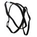 Allsorts Hair ties elastic long black/plain 3 pieces