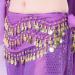 Cooyeah Purple Belly Dance Skirt with Wrist Ankle Cuffs Set - Waist 145*24cm - Buy Online on GoSupps.com
