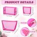 3-Piece Rose Red Mesh Makeup Bag Set - Travel & Office Zipper Pouches - Buy Online on GoSupps.com