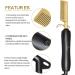 Hair Smoothing Brush - Ion Technology & Ceramic Coating for Wet/Dry Hair | Black Gold - Buy Online on GoSupps.com