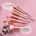 Z OREYA 15-Piece Premium Makeup Brush Set - Synthetic Kabuki Foundation Blush & Eye Shadow Brushes (Pink) - International Shipping Available - Buy Online on GoSupps.com